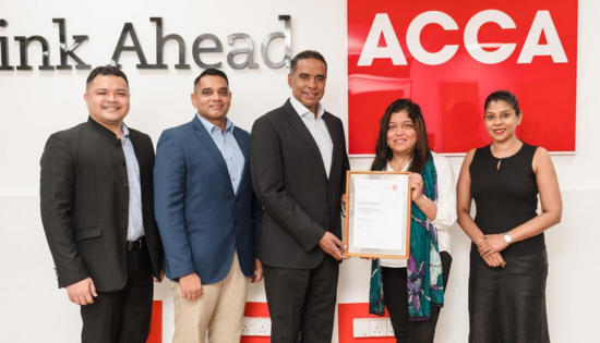 EY GDS Sri Lanka awarded as an ACCA Approved Employer for Professional and Trainee Development