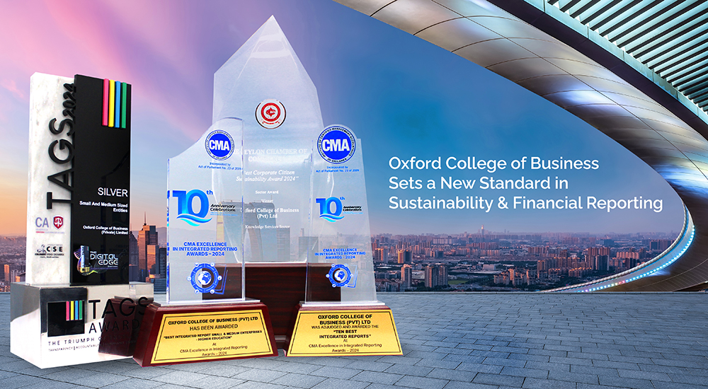 Oxford College of Business Shines with Triple Awards in December 2024